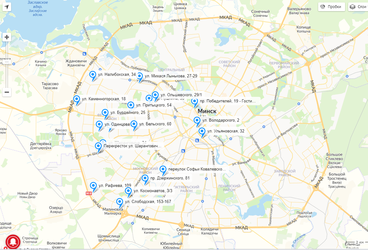 Где в минске ул. Карта Минска с улицами. Минск на карте.